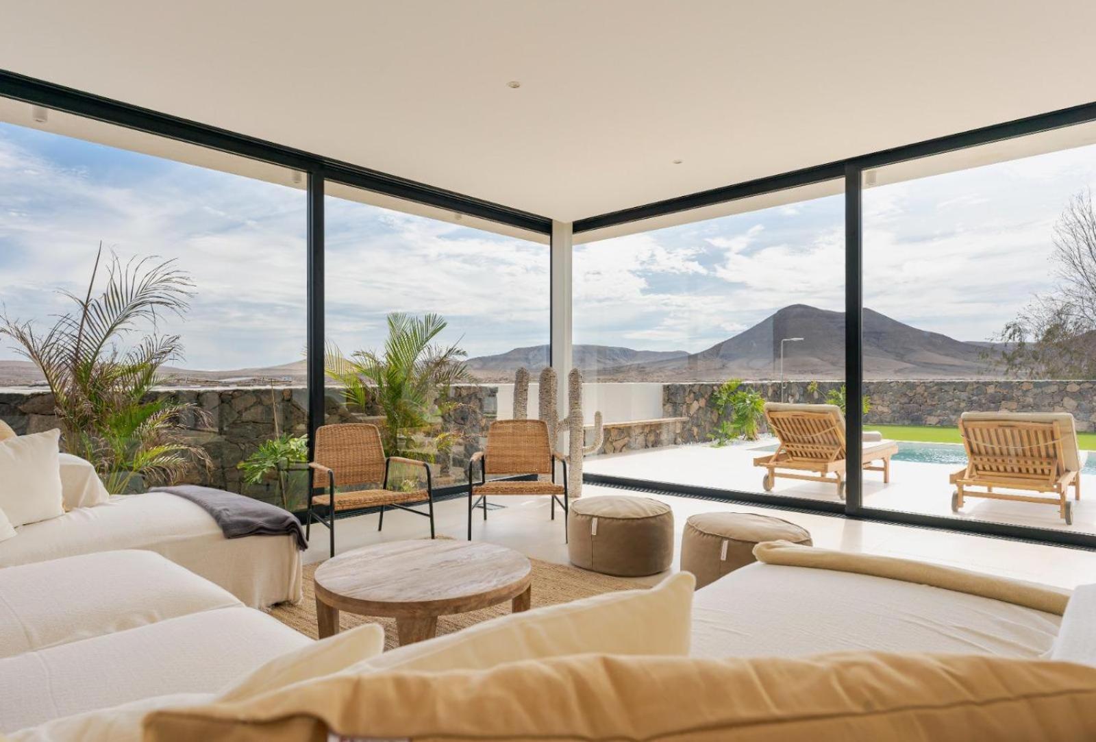 Villa Calma, Vistas A Volcanes Y Atardecer 拉哈雷斯 外观 照片